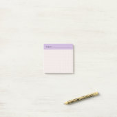 Post-it® Minimalist HandDrawn Grid Topic Header Lilac (Sur un bureau)