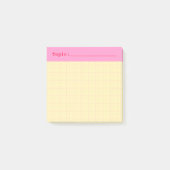 Post-it® Minimalist HandDrawn Grid Topic Header Yellow (Devant)