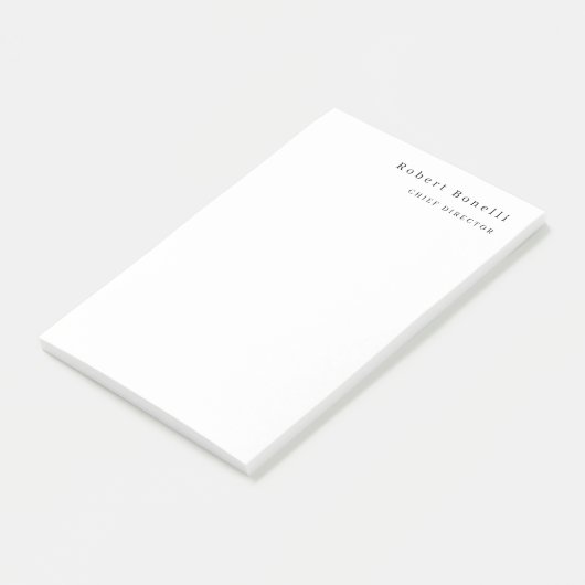 Post-it® Minimalist Plain White Modern (Incliné)