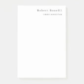 Post-it® Minimalist Plain White Modern (Devant)