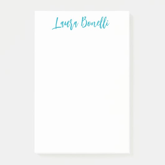 Post-it® Minimalist Professional Handwrite Plain Name Title (Devant)
