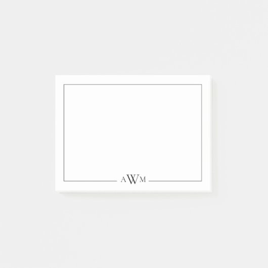 Post-it® Minimalist Three Letter Monogram (Devant)