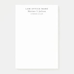 Post-it® Minimaliste Classique Simple Noir Blanc