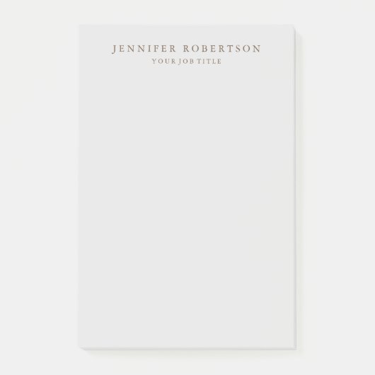 Post-it® Minimaliste Customisé personnalisé classique (Devant)