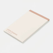 Post-it® Minimaliste Élégant Orange Antique & Pêche Pâle (Incliné)