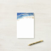 Post-it® Minimaliste Gold Splatter (Sur un bureau)