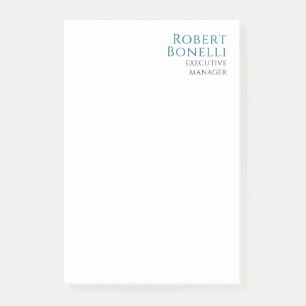 Post-it® Minimaliste Moderne Bleu Et Blanc