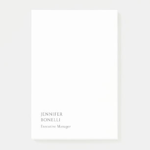 Post-it® Minimaliste moderne noir et blanc tendance