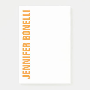 Post-it® Minimaliste moderne professionnel audacieux orange