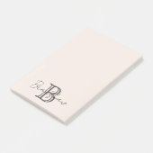 Post-it® Minimaliste moderne rose pâle (Incliné)