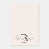 Post-it® Minimaliste moderne rose pâle (Devant)