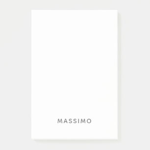 Post-it® Minimaliste Moderne Simple Ajoutez Votre Nom