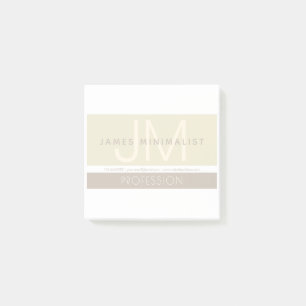 Post-it® Minimaliste Moderne Tons Terreux Taupe