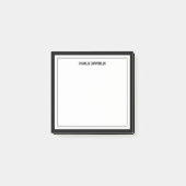 Post-it® Minimaliste noir deux frontières (Devant)
