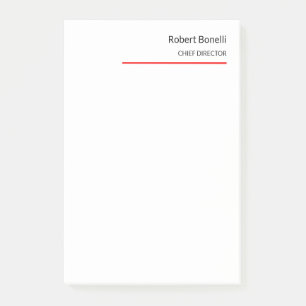 Post-it® Minimaliste rouge clair moderne