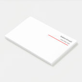 Post-it® Minimaliste rouge clair moderne (Incliné)