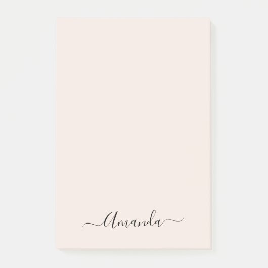 Post-it minimaliste Soft Pink tendance (Devant)