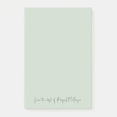 Post-it® Mint 4x6 du bureau du script (Devant)