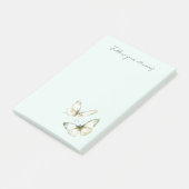 Post-it® Mint Green White Butterflies (Incliné)