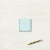 Post-it® Mint Plaid Note Design (Sur un bureau)