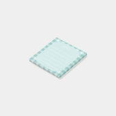 Post-it® Mint Plaid Note Design (Incliné)