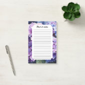 Post-it® Minuit Jardin Violet Hydrangea Aquarelle (Bureau)