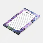 Post-it® Minuit Jardin Violet Hydrangea Aquarelle (Incliné)