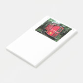 Post-it® Minuscule caravane rouge tzigane Customisée On car (Incliné)