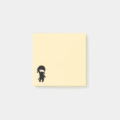 Post-it® Minuscule Ninja heureux sur Jaune (Devant)