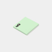 Post-it® Minuscule Ninja heureux sur vert (Incliné)