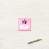 Post-it® Minuscules Coeurs rose et blanc Coupons d'amour av (Sur un bureau)