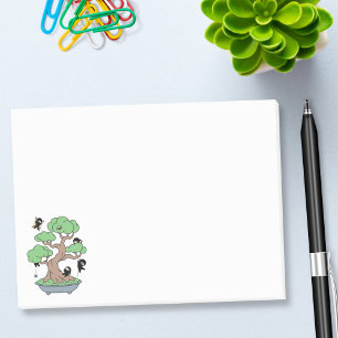 Post-it® Minuscules Ninjas dans l'arbre de Bonsai