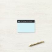 Post-it® Miss America Aqua Crown & Name Post-it-Notes (Sur un bureau)