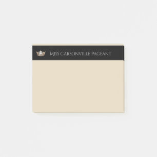 Post-it® Miss America Gold Crown & Name Post-it-Notes