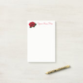 Post-it® Miss America Red Rose Post-it-Notes (Sur un bureau)