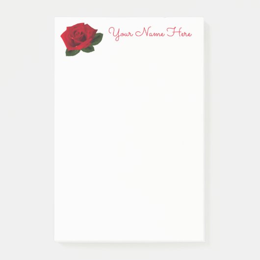 Post-it® Miss America Red Rose Post-it-Notes (Devant)