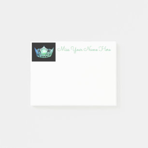 Post-it® Miss America Sea Green Crown Post-it-Notes