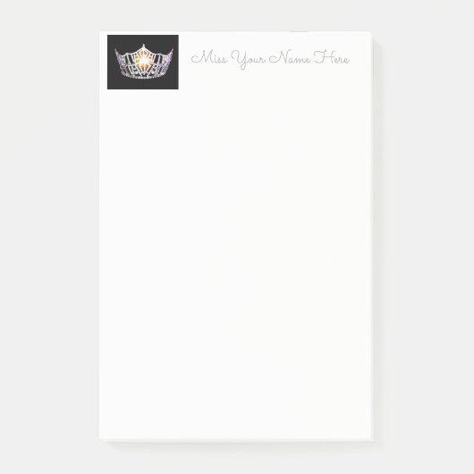 Post-it® Miss America Silver Crown Post-it-Notes (Devant)