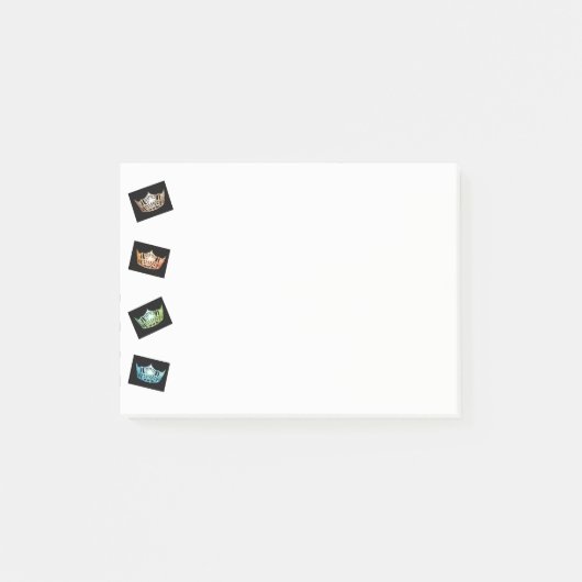 Post-it® Miss America Whimsical Crowns Post-it-Notes (Devant)