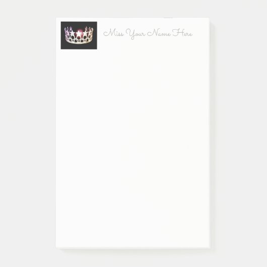 Post-it® Miss USA Silver Crown Post-it-Notes (Devant)