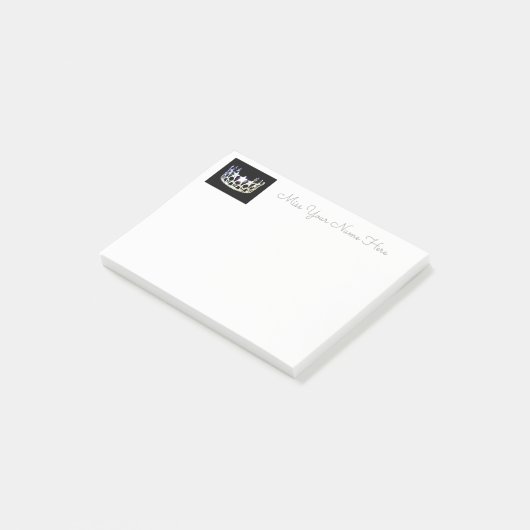 Post-it® Miss USA Silver Crown Post-it-Notes (Incliné)
