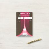 Post-it® Mission d'exploration lunaire de Chang'e 5 (Sur un bureau)