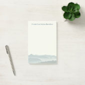 Post-it® Misty Mountains note pad avec nom (Bureau)