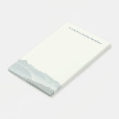 Post-it® Misty Mountains note pad avec nom (Incliné)
