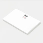 Post-it® Mme personnalisée avec le coeur et la flèche (Incliné)