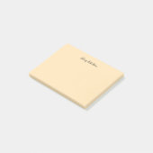 Post-it® Moccasin Peachy Jaune Plaine Élégant Professionnel (Incliné)