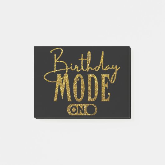 Post-it® Mode Anniversaire activé | Anniversaire (Devant)