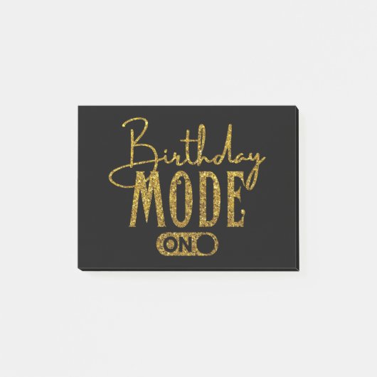 Post-it® Mode Anniversaire Activé | Fête d'Anniversaire (Devant)
