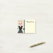 Post-it® Mode/couture/Merci (blond) snob (Sur un bureau)