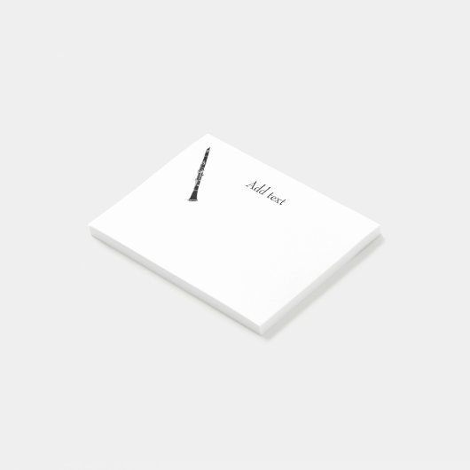 Post-it® Modèle Clarinet, personnalisable (Incliné)